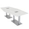 Skutchi Designs 45 in W, 96 in L, 29 in H, Engineered Wood Top, White HAR-HEX.IR-46x93-DOU-ELEC-WHCYPRESS - alternate 1